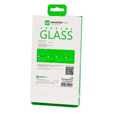 Hybrid 3D Full Glass - iPhone 8 Plus (black) / 7 Plus (black)