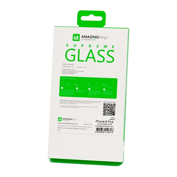 Hybrid 3D Full Glass - iPhone 8 Plus (white) / 7 Plus (white)