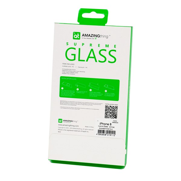 Hybrid 3D Full Glass - iPhone 8 (white) / 7 (white)