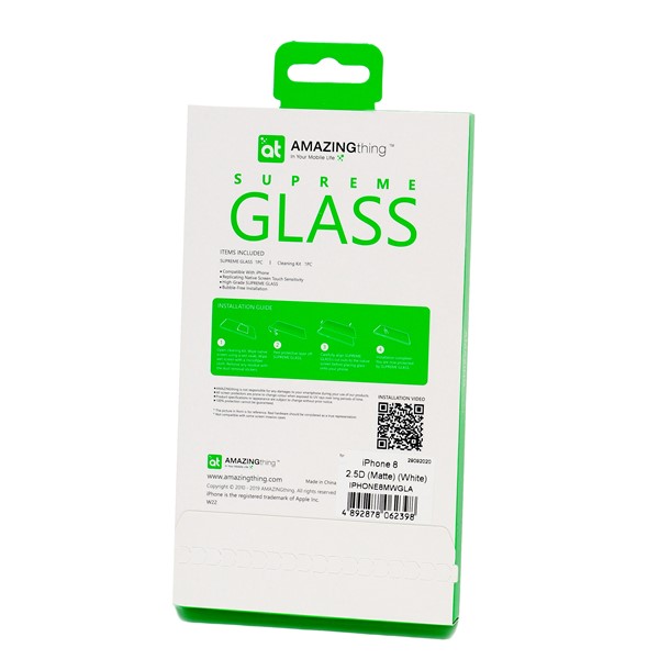 Supreme Matte Glass - iPhone 8 (white) / 7 (white)
