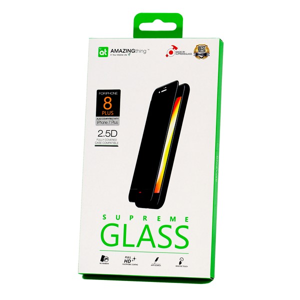 Privacy Dust Full Glass - iPhone 8 Plus (black) / 7 Plus (black)