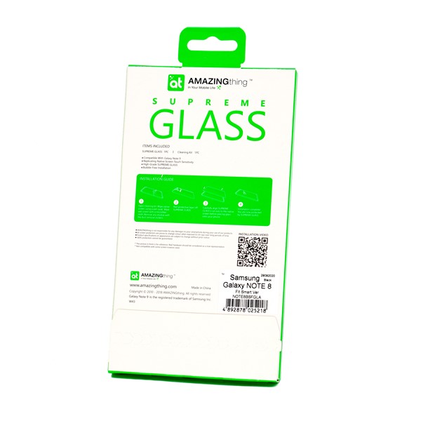 0.33mm Fit-Smart Supremeglass (BK) for Samsung Note 8