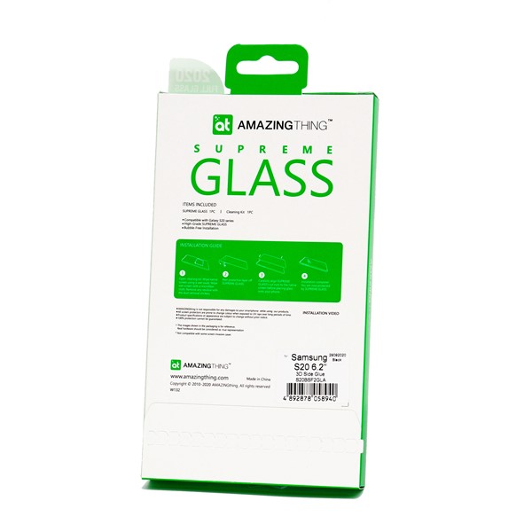 3D Side Glue Full Cover Supremeglass (BK) for Samsung S20