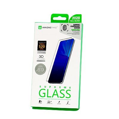 3D Side Glue Full Cover Supremeglass (BK) for Samsung S20 Ultra