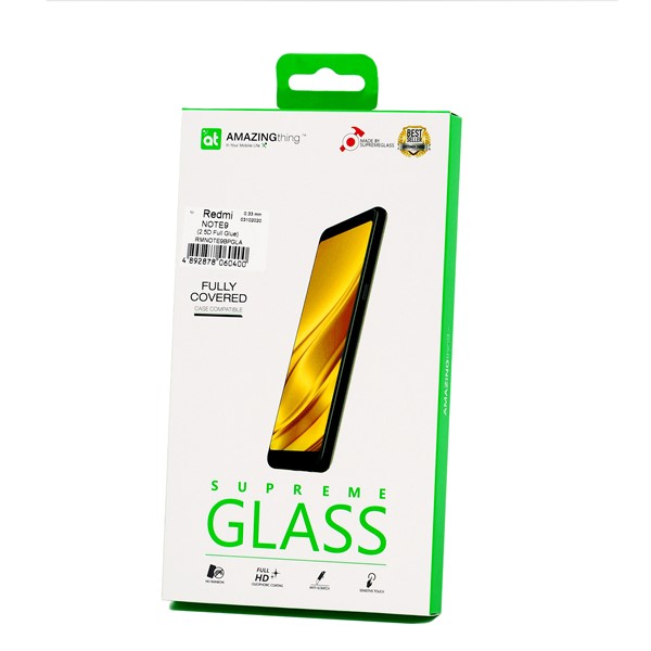 Fully Covered Supremeglass (BK) for Xiaomi Redmi Note 9