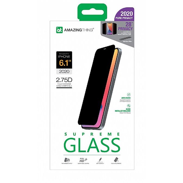 Privacy Dust Full Glass - iPhone 13 / 13 Pro & 12 / 12 Pro
