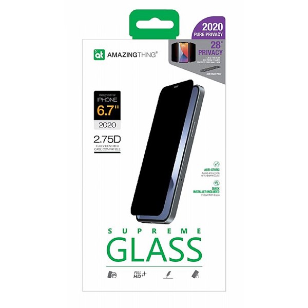 Privacy Dust Full Glass - iPhone 13 Pro Max & 12 Pro Max