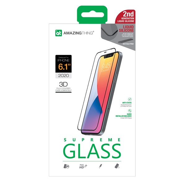 Liquid Silicone 3D Glass - iPhone 13 / 13 Pro & 12 / 12 Pro