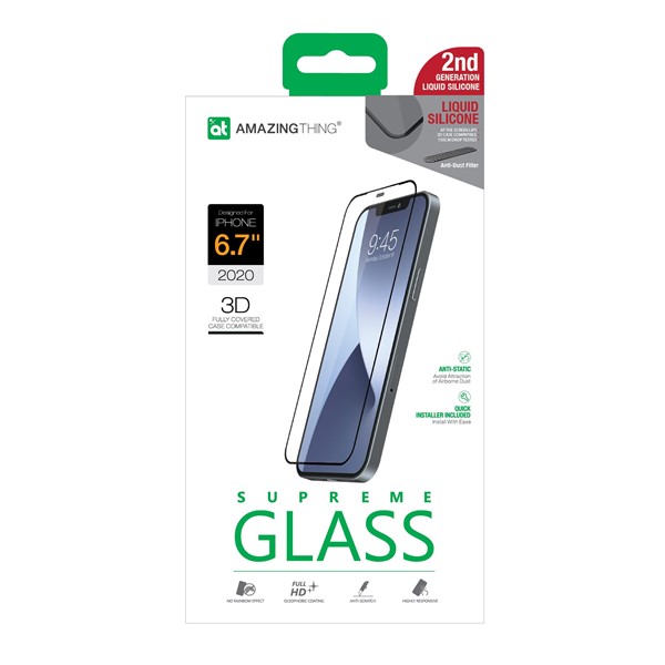 Liquid Silicone 3D Glass - iPhone 13 Pro Max & 12 Pro Max